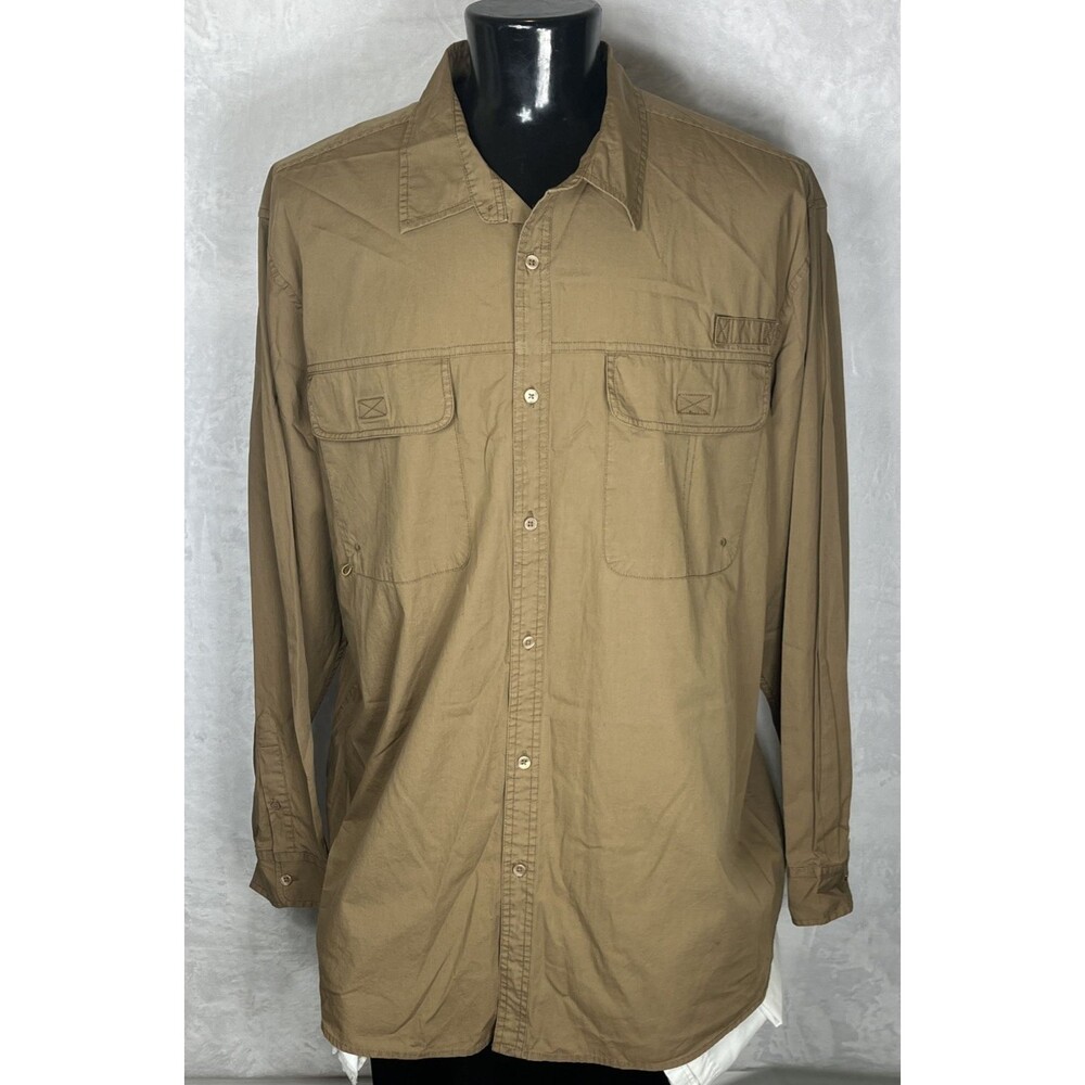 Northwest Territory Men's Shirt Button Front Brown Size 3XLT